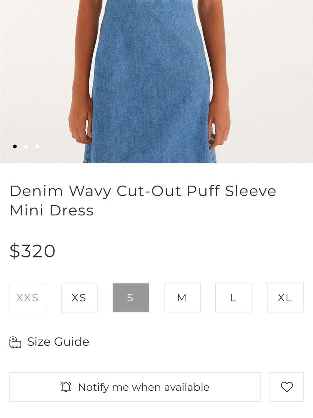 Farm Rio: DENIM LOOP MINİ DRESS - Picture 5 of 12
